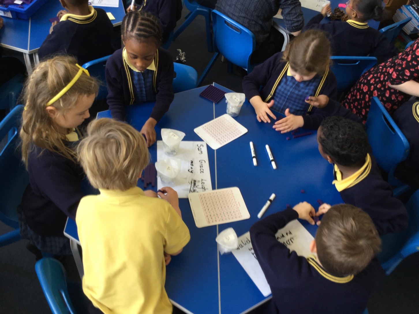 Furniture supporting Maths talk in groups